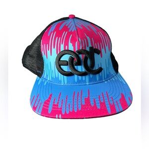 EDC New Electric Daisy Carnival Paint Drip Cap Insomniac Trucker Hat Snap
